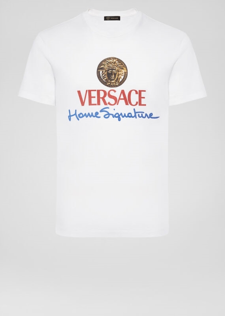 Versace Home Signature Logo T-shirt Herr - 254078DON